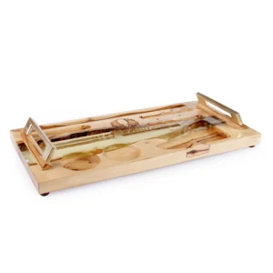 Clear Resin Rolling Tray